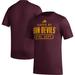 Men's adidas Maroon Arizona State Sun Devils AEROREADY Pregame T-Shirt