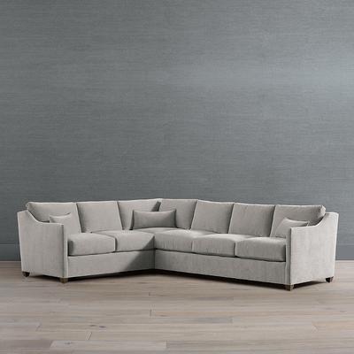 Reagan Modular Collection - Right Arm Corner Sofa, Mink Sunbrella Improve Performance - Frontgate