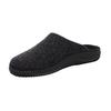 Pantoffel ROHDE "SOLTAU-H", Herren, Gr. 47, grau (anthrazit, meliert), Filz, klassisch, Schuhe, Hausschuh, Schlappen, Clog mit seitlichem Label