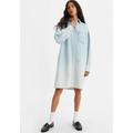 Jeanskleid LEVI'S "RHEA SHIRT DRESS MED" Gr. XL (42), N-Gr, blau (good grades) Damen Kleider Jeanskleider