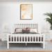 Camden Isle Furniture Hampton Platform 3 Piece Bedroom Set w/ Slatted Headboard & Footboard Upholstered in White | Wayfair 315432