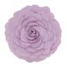 Felt Floral Round Throw Pillow Polyester/Polyfill in Indigo Laurel Foundry Modern Farmhouse® | 16" H x 16" W | Wayfair
