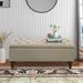 Alcott Hill® Aireen Flip Top Storage Bench Polyester/Upholstered in Gray/Brown | 17 H x 38 W x 17 D in | Wayfair 76889C0F3E3F41DC855ACDF8795005DC