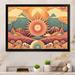 Red Barrel Studio® Tribal Sun I Framed On Canvas Print Metal in Blue/Red/Yellow | 16 H x 32 W x 1 D in | Wayfair C35373FD4709482393B7D5651BFDD748