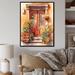 Red Barrel Studio® Sissel Red & Beige Garden Door Gateway On Canvas Print Canvas in Brown/Red | 20 H x 12 W x 1 D in | Wayfair