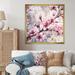 Red Barrel Studio® Romanson Pink Blooming Cherry Blossom I On Canvas Print Canvas in Gray/Pink/Red | 16 H x 16 W x 1 D in | Wayfair