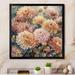 Red Barrel Studio® Rondall Orange Pink Chrysanthemum Scenery II On Canvas Print Canvas in Brown/Green/Orange | 16 H x 16 W x 1 D in | Wayfair