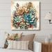 Bungalow Rose Haasini Green Red Cactus Scenery II On Canvas Print Canvas, Cotton in Green/Red | 30 H x 30 W x 1 D in | Wayfair