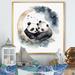 Redwood Rover Watercolor Baby Pandas II - Print Canvas, Cotton in Black/Gray/White | 30 H x 30 W x 1 D in | Wayfair