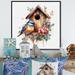 Red Barrel Studio® Bird On A Birdhouse Framed On Canvas Print Canvas | 30 H x 30 W x 1 D in | Wayfair 28ED0E7132A64C589F54ADB6BC28F6EE
