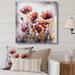 Red Barrel Studio® Red Peonies Blooms I Framed On Canvas Print Canvas in Pink/Red/White | 24 H x 24 W x 1 D in | Wayfair