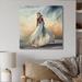 House of Hampton® Female By The Ocean Breeze II On Canvas Graphic Art Canvas, Cotton in White | 36 H x 36 W x 1.5 D in | Wayfair