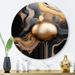 Mercer41 Johnscott Gold & Marble Mirage II Metal in Black | 16 H x 16 W x 1 D in | Wayfair 29D14E854D194FA4835854157CD53EDF