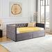 Red Barrel Studio® 708 Bed Storage Bed Upholstered/Velvet in Gray | 30.75 H x 43 W x 82.75 D in | Wayfair 510D745CEB864477B39597F64925CD48