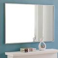 28-in W x 42-in H Metal Frame Rectangle Wall Mirror in Silver