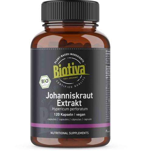 Biotiva Johanniskraut Extrakt Kapseln Bio 72 g