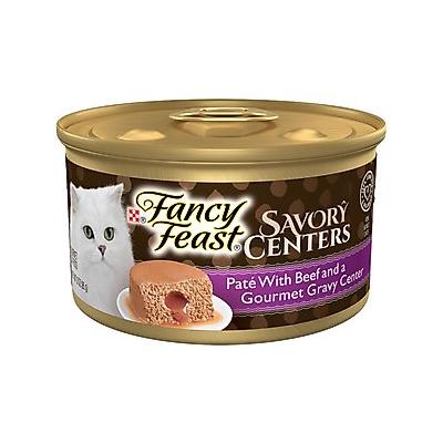 Fancy Feast Savory Centers Beef Canned Cat Food, 3-oz, case of 24