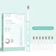 Electric Toothbrush Sonic Waterproof USB Rechargeable Replacement Brush Heads Smart Timer Adult Home