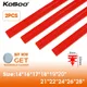 2PCS Car Wiper Blade Windscreen high-end red silica gel Replacement Strip 8MM