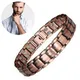 Vintage Pure Copper Magnetic Pain Relief Bracelet For Men Therapy Double Row Magnets Link Chain