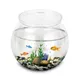 Fish Bowl Plastic L M S Sizes Desktop Aquarium Tanks Round Durable Fish Tank for Betta and All Mini