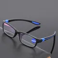 Reading Glasses Men Women Sports Anti-blue Light Reading Eyewear Black Red TR90 Frame Presbyopia