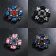 Vintage Rhinestone Cross Brooches For Women Luxury Crystal High Quality Badges Scarf Clip Suit