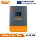 PowMr MPPT 60A Solar Charger Controller 12V 24V 36V 48V Auto Lifepo4 Battery Charger Solar Panel