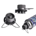 Butane Adapter with Bracket Gas Cartridge Head Conversion Adapter Nozzle Bottle Type Input Screw