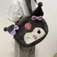 Kawaii Sanrio Plush Bag Kuromi Backpack Cinnamoroll Shoulder Bag Tote Makeup Cartoon My Melody