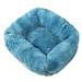 Halloween Decorations Plush Dog Bed Calming Dog Cat Bed Soft And Fluffy Cuddler Pet Cushion Self Warming Puppy Beds Machine Washable Halloween Decor Polyester Blue