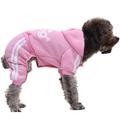 YUANHUILI Dog Clothes Four-Legged Puppy Vest Soft Material (L Pink)