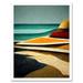 Abstract Modern Beach Ocean Coastal Africa Art Print Framed Poster Wall Decor 12x16 inch