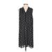 Vince Camuto Casual Dress - Shift: Black Polka Dots Dresses - Women's Size X-Small