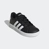 Sneaker ADIDAS SPORTSWEAR "GRAND COURT LIFESTYLE TENNIS LACE-UP", Gr. 34, schwarz-weiß (core schwarz, cloud weiß, core schwarz), Synthetik, Textil, sportlich, Schuhe, Design auf den Spuren des adidas Superstar