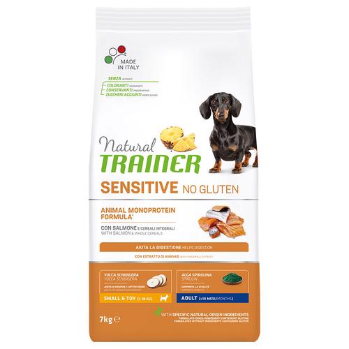 7 kg Natural Trainer Sensitive No Gluten Adult Mini Salmon Hundefutter trocken