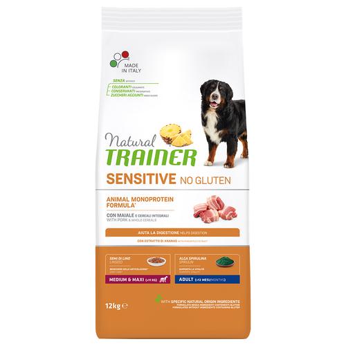 12 kg Natural Trainer Sensitive No Gluten Adult Med/Max Pork Hundefutter trocken