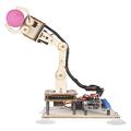 Adeept 5-DOF Robotic Arm Kit Compatible with Arduino IDE, Programmable DIY Coding STEM Educational 5 Axis Robot Arm with OLED Display Processing Code and Tutorials - Wooden