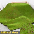 Mini Gazon Artificiel en Mousse Mur de Pelouse Plantes Vertes Bricolage Simulation Panneau