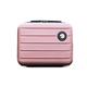 Balakaka Hard Shell Vanity Cases for Women Girl, Portable Waterproof ABS Makeup Travel Case,16 inches Large Capacity Cosmetic case with Zipper and Handle Rose Gold