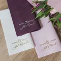 Serviettes de Table personnalisées pour mariage fiançailles fête d'anniversaire décoration de