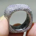 Bagues Bling Cubic Conia pour femmes design géométrique carré bague de luxe pour femme bijoux de