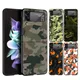 Camouflage Camo Couverture de Téléphone Pour Samsung Galaxy Z Flip 4 Noir Pour Samsung Z Flip 3 PC