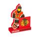 8 in. Wooden Mascot Statue with Team Logo, Chicago Blackhawks