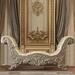 Vatican Bench in Pu, Light Gold & Champagne Silver Finish