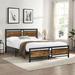 Platform Bed Frame with Heavy Duty Support and Under-Bed Storage - Queen