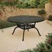 Clihome 59" Cast Aluminum Patio Round Dining Table