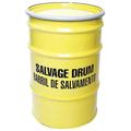 ZORO SELECT 3780EY Open Head Salvage Drum, Steel, 30 gal, Lined, Yellow