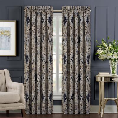 J. Queen New York Luciana Indigo Window Panel Pair