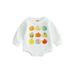 Infant Baby Girl Boy Halloween Outfit Pumpkin Sweatshirt Oversized Onesie Bubble Romper Sweater Clothes